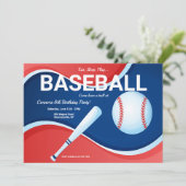 Uitnodiging voor honkbal op zondag (Staand voorkant)