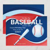 Uitnodiging voor honkbal op zondag (Voorkant / Achterkant)