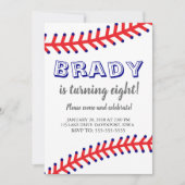 Uitnodiging voor honkbal op zondag (Voorkant)