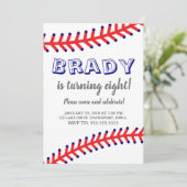 Uitnodiging voor honkbal op zondag (Staand voorkant)