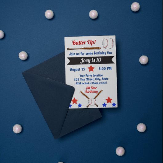 Uitnodiging voor honkbal op zondag