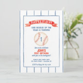 Uitnodiging voor honkbal op zondag (Staand voorkant)