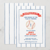 Uitnodiging voor honkbal op zondag (Voorkant / Achterkant)