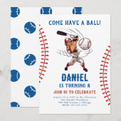 Uitnodiging voor honkbal op zondag (Voorkant / Achterkant)