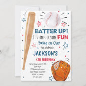 Uitnodiging voor honkbal op zondag (Voorkant)