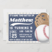 Uitnodiging voor honkbal, uitnodiging voor honkbal (Voorkant)