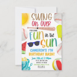 Uitnodiging voor honkbal zomerfeest