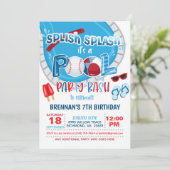 Uitnodiging voor honkbalpolen - Jongen - Wh (Staand voorkant)