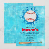 Uitnodiging voor honkbalpool (Voorkant / Achterkant)