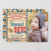 Uitnodiging voor honkbalverjaardagsfeest (Voorkant / Achterkant)