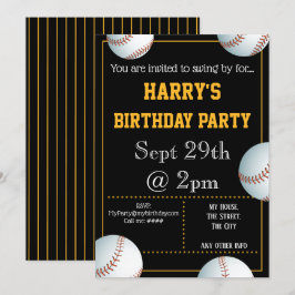 Uitnodiging voor honkpartijen Uitnodigbaar