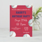 Uitnodiging voor honkpartijen Uitnodigbaar (Staand voorkant)