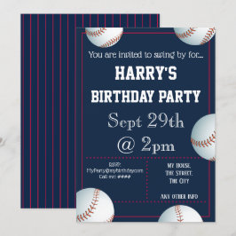 Uitnodiging voor honkpartijen Uitnodigbaar