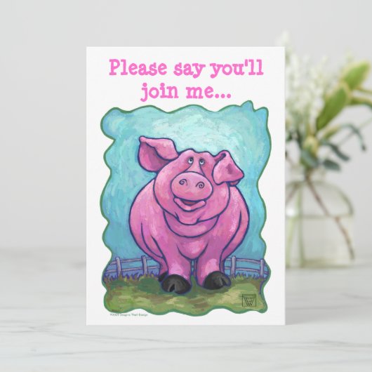 Uitnodiging voor hoofden en kwartels (Staand voorkant)