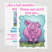 Uitnodiging voor hoofden en kwartels (Voorkant / Achterkant)