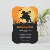 Uitnodiging voor hoofdloze paarden Man Halloween P (Staand voorkant)