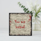 Uitnodiging voor Horror Party (Staand voorkant)