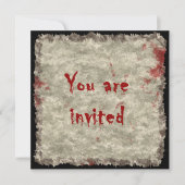 Uitnodiging voor Horror Party (Voorkant)