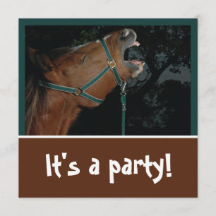 Uitnodiging voor Horse Braying Party