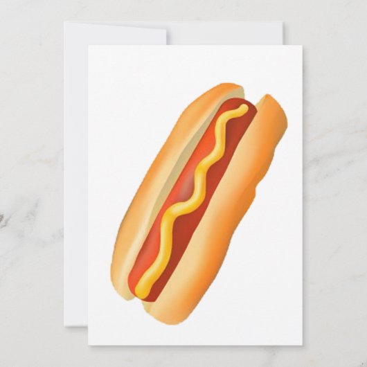 Uitnodiging voor hot-Dog-partij (Achterkant)