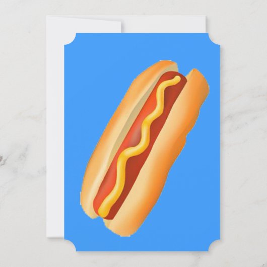 Uitnodiging voor hot-Dog-partij (Achterkant)
