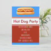 Uitnodiging voor hot-Dog-partij (Staand voorkant)