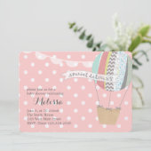 Uitnodiging voor hot-luchtballon (Staand voorkant)