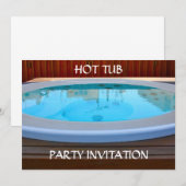 Uitnodiging voor hot-Tub-partij (Voorkant / Achterkant)