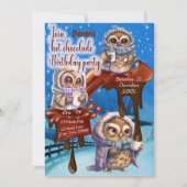 Uitnodiging voor hotChocolade Party (Voorkant)