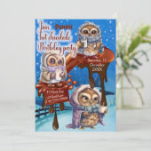 Uitnodiging voor hotChocolade Party (Staand voorkant)