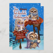 Uitnodiging voor hotChocolade Party (Voorkant / Achterkant)