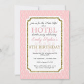 Uitnodiging voor Hotel Party (Voorkant)