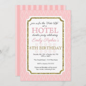 Uitnodiging voor Hotel Party (Voorkant / Achterkant)