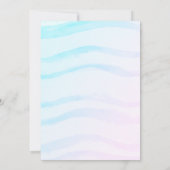 Uitnodiging voor hotel slaapfeest zwembadfeest (Achterkant)