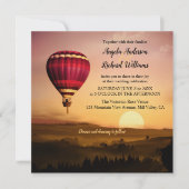 Uitnodiging voor hotline luchtballon voor Sunset W (Voorkant)