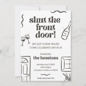 Uitnodiging voor house warming (Voorkant)