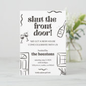 Uitnodiging voor house warming (Staand voorkant)