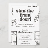 Uitnodiging voor house warming (Voorkant / Achterkant)