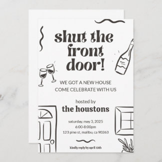 Uitnodiging voor house warming