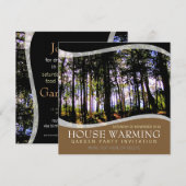 Uitnodiging voor House Warming Garden Party (Voorkant / Achterkant)