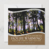 Uitnodiging voor House Warming Garden Party (Voorkant)