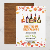 Uitnodiging voor housewarming: herfst voorraad de (Voorkant / Achterkant)