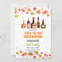 Uitnodiging voor housewarming: herfst voorraad de