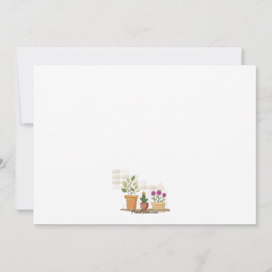 Uitnodiging voor huisplanten (Achterkant)