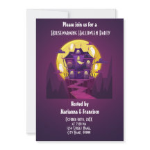 Uitnodiging Voor Huisver warming Halloween Feest