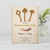 Uitnodiging voor huisverwarming (Staand voorkant)