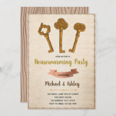 Uitnodiging voor huisverwarming (Voorkant / Achterkant)