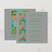 Uitnodiging voor huwelijk Mariachi Serenade Skelet (Voorkant / Achterkant)