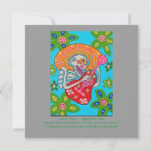 Uitnodiging voor huwelijk Mariachi Serenade Skelet (Achterkant)