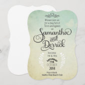 Uitnodiging voor huwelijk met gedicht (Voorkant / Achterkant)